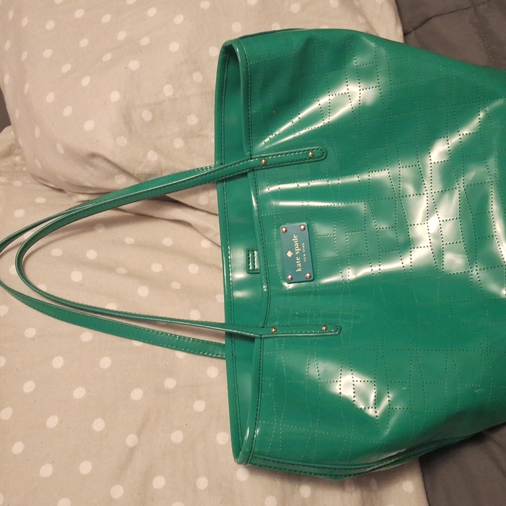 Authenic Kate Spade Green Tote Bag.  Amazing F